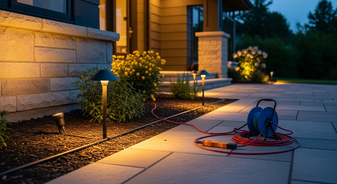 Professional lighting installation in residential home